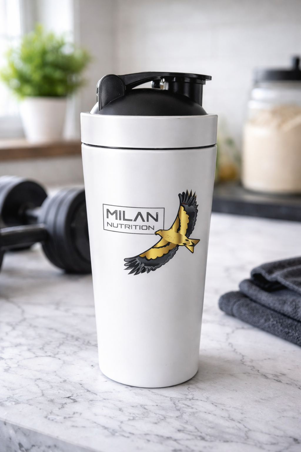 MILAN NUTRITION x Proteinshop Metallshaker